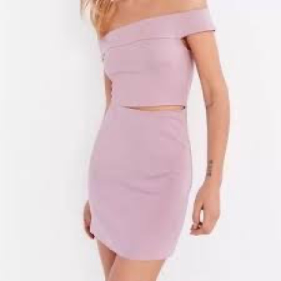 Urban Outfitters Dresses & Skirts - Urban Outfitters Silence + noise off the shoulder mini cutout dress Sz S Party